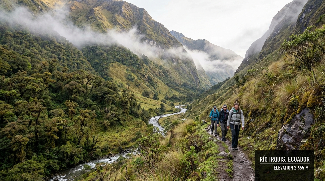 découvrez la randonnée au río irquis, un joyau naturel niché dans les andes de la province d'azuay en équateur, idéal pour les amoureux de la nature et de l'aventure.