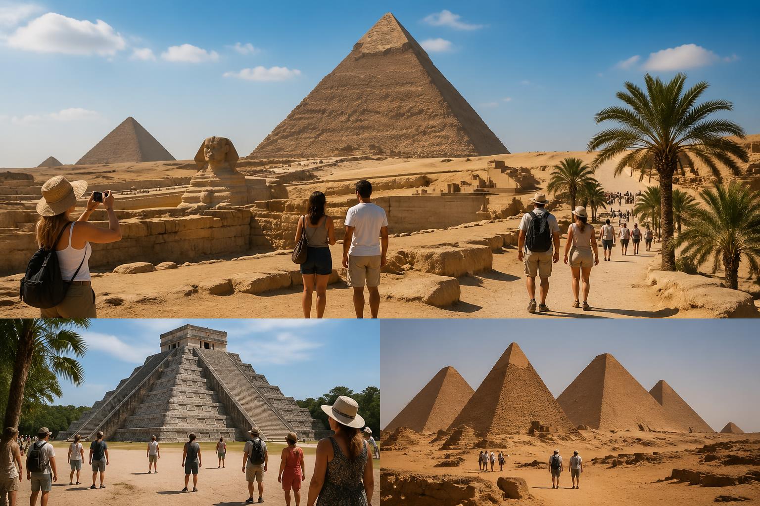 découvrez les visites incontournables des pyramides, explorez les plus beaux sites en égypte et ailleurs pour un voyage inoubliable à travers l'histoire et l'architecture ancienne.