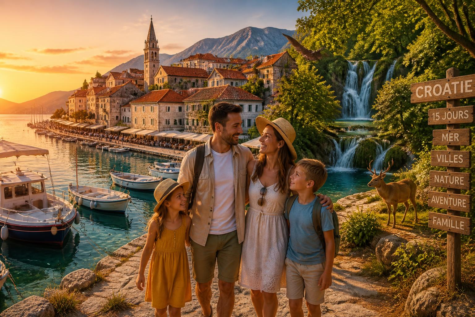 découvrez l'itinéraire idéal pour 15 jours en croatie en famille, alliant plages magnifiques, visites de villes charmantes et exploration de parcs naturels exceptionnels.