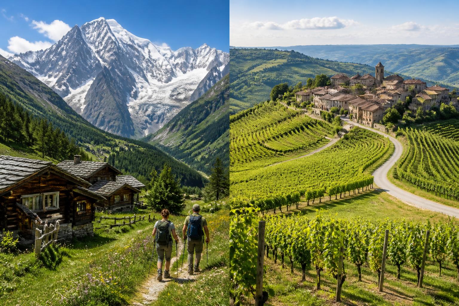 découvrez les différences entre le val d'aoste et le piémont pour choisir la destination idéale de votre premier voyage en italie, entre montagnes, culture et gastronomie.
