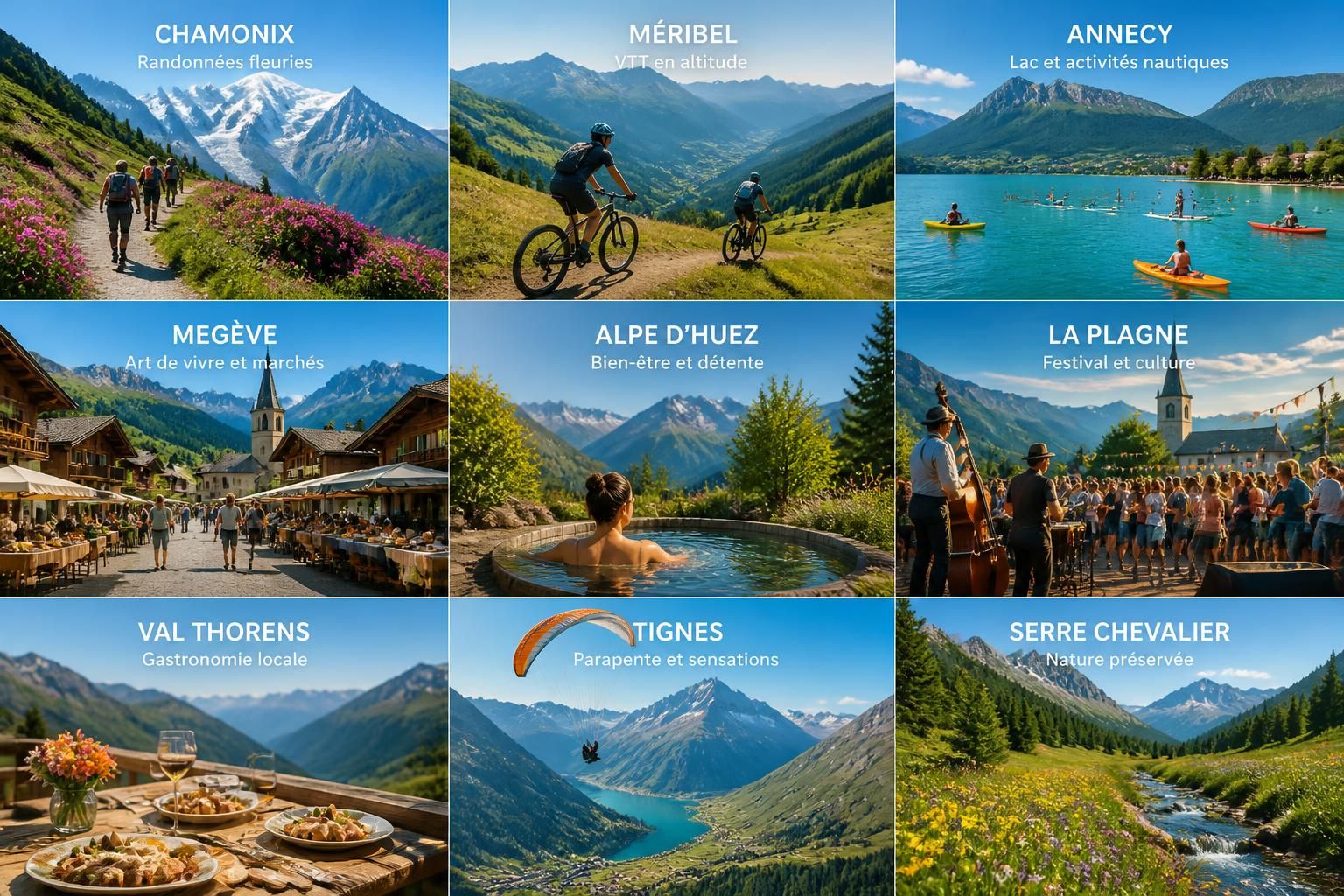 découvrez 9 stations des alpes en été qui offrent bien plus que du ski : activités nature, culture, gastronomie et expériences uniques pour des vacances inoubliables.