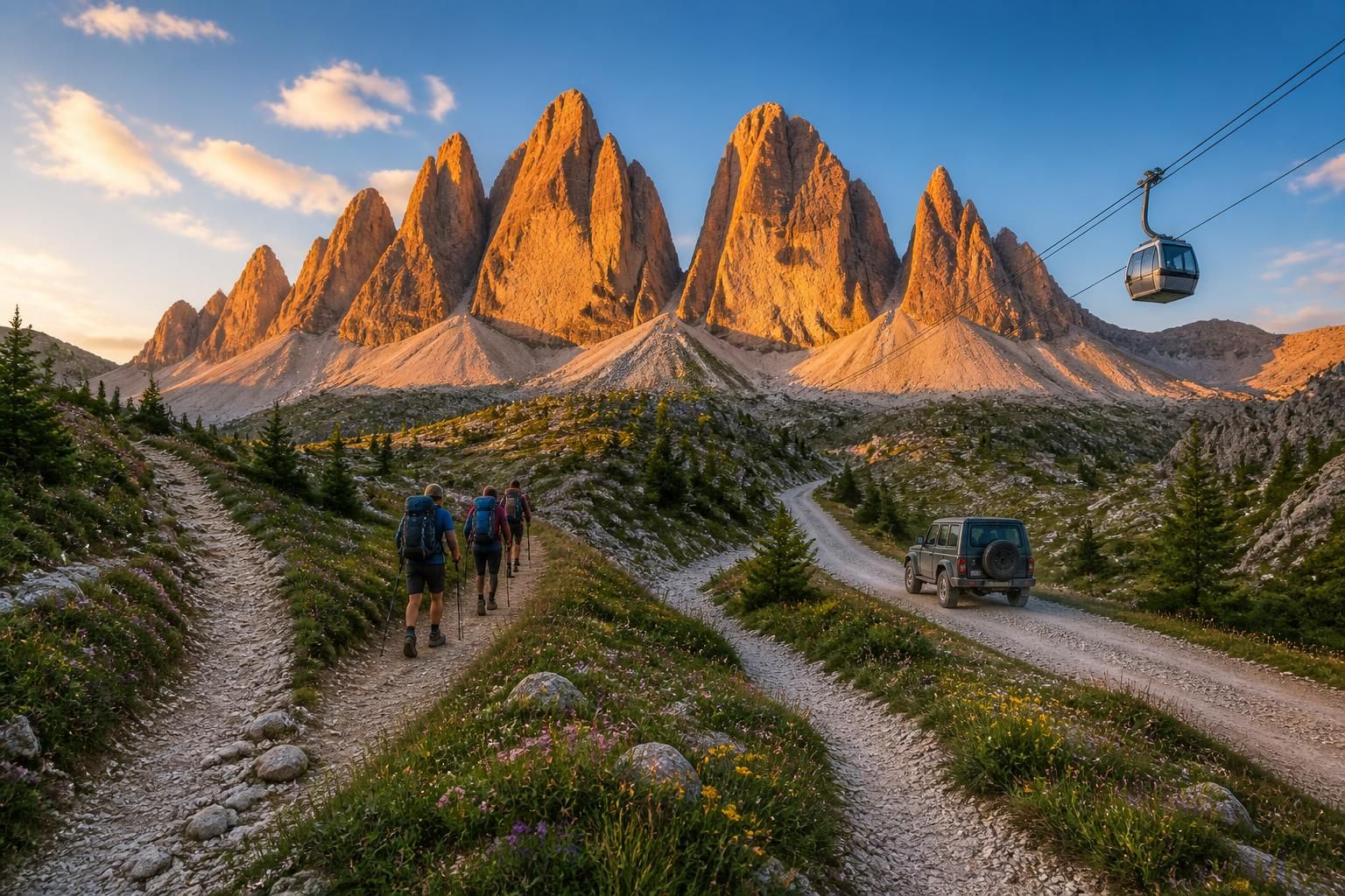découvrez les 4 façons d'accéder aux tre cime di lavaredo et pourquoi une seule méthode se démarque vraiment pour une expérience inoubliable.